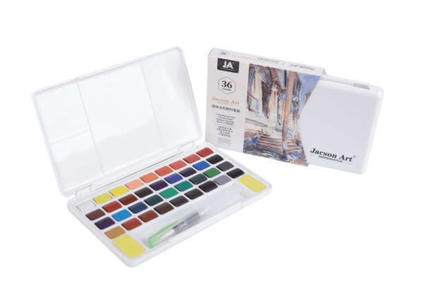 36 color solid paint small white box
